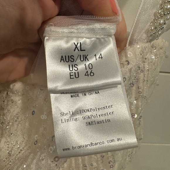 NWT Bronx and Banco white Mademoiselle Bridal midi dress - Picture 10 of 16